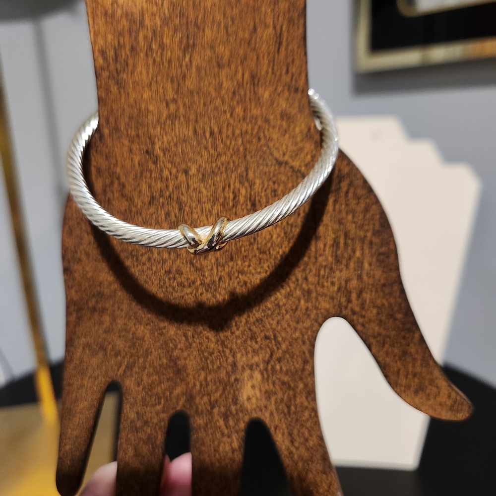 Elegant Silver and Gold Women's Bracelet